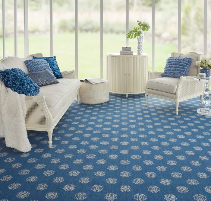 Fashion Pointe 3 New Asiana Fp720 Marine/Ivory Broadloom
