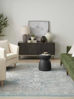 Starry Nights Stn01 Cream Blue Rug