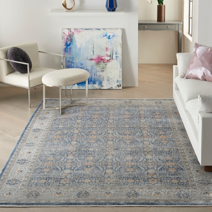 Starry Nights Stn08 Light Blue Rug