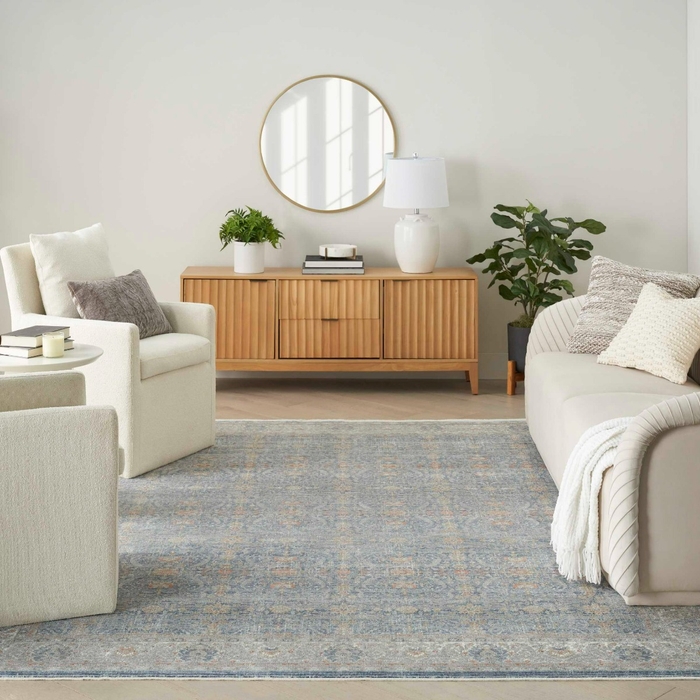 Starry Nights Stn08 Light Blue Rug