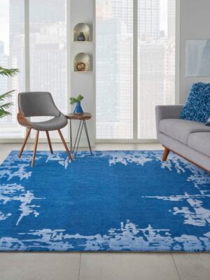 Symmetry Smm02 Navy/Blue Rug