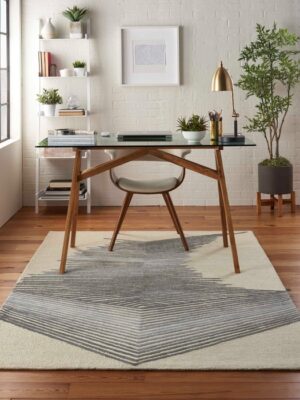 Symmetry Smm06 Ivory/Grey Rug
