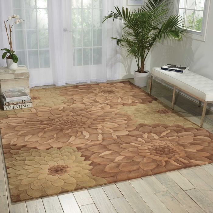 trop_ts11_taugr_8x10_099446017550_room.jpg Tropics Ts11 Taupe/Green Rug