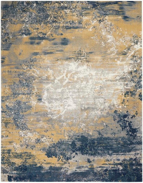 Twilight Twi22 Navy Gold Rug