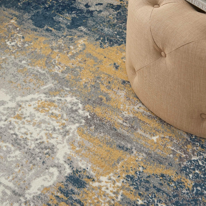 Twilight Twi22 Navy Gold Rug