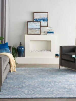 Venosa Vsn01 Blue/Ivory Rug