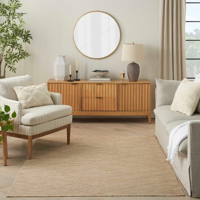 Washable Solutions Wsl01 Natural Area Rug